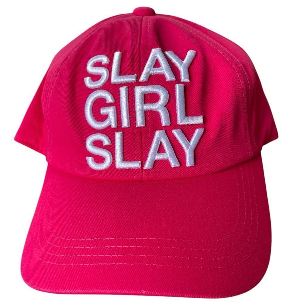 HOT PINK BASEBALLL CAP -SLAY GIRL SLAY BY QE